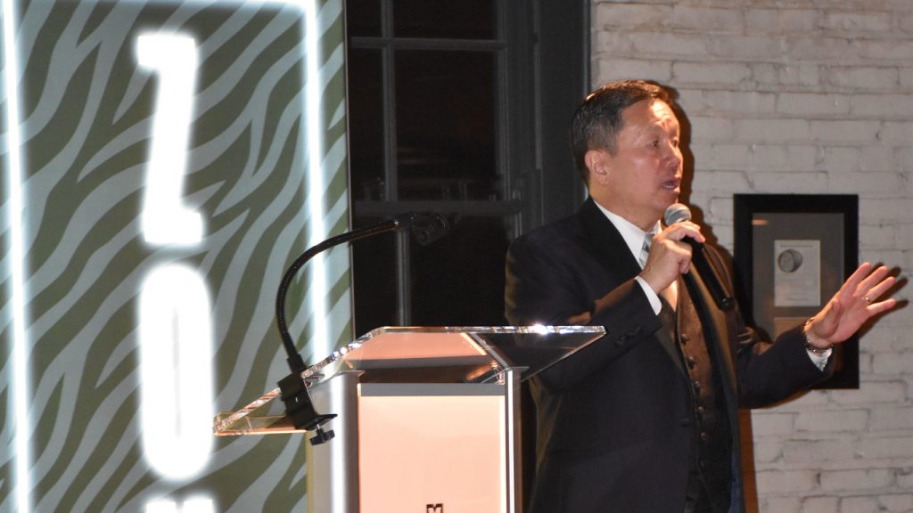 University of Missouri President Mun Choi speaks at Tiger Ball