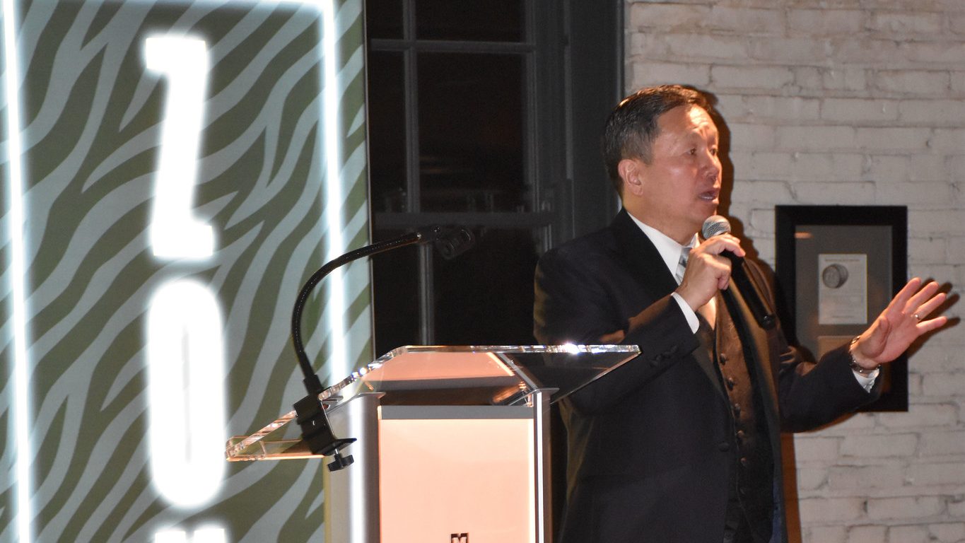 University of Missouri President Mun Choi speaks at Tiger Ball
