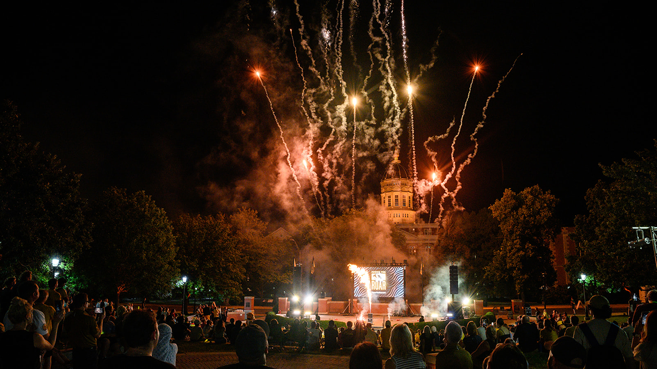 Fireworks at Jesse Hall
